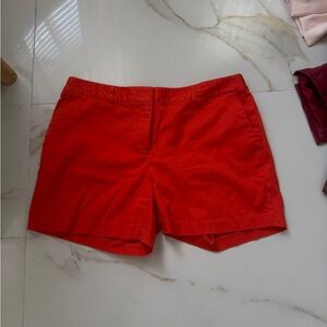Michael Kors Red Bermuda Shorts Casual Cotton Blend